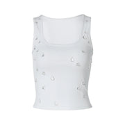 Inez Crystal Ribbed Tank product view 16