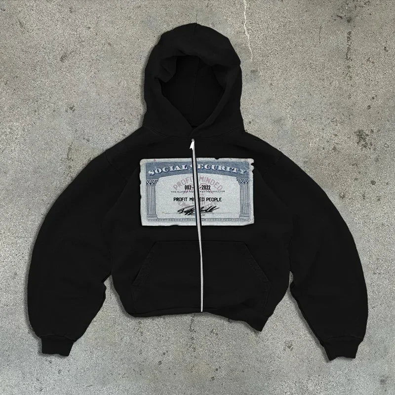 Kiki Printed Zip Hoodie product view 12