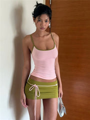 Dalia Fringe Mini Skirt Co-Ord product view 1