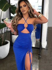 Sage Halter Midi Dress — alternate view 2