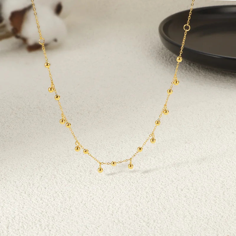 Cassia Layered Crystal Necklace product view 19
