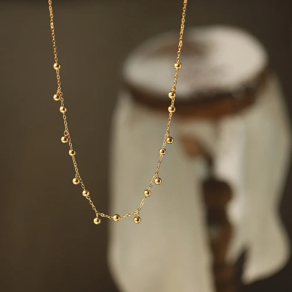 Cassia Layered Crystal Necklace product view 17
