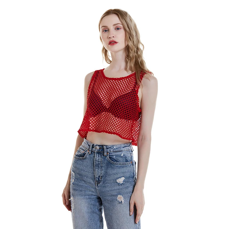 Siena Sheer Lace Crop Top — Luxe Bae product image