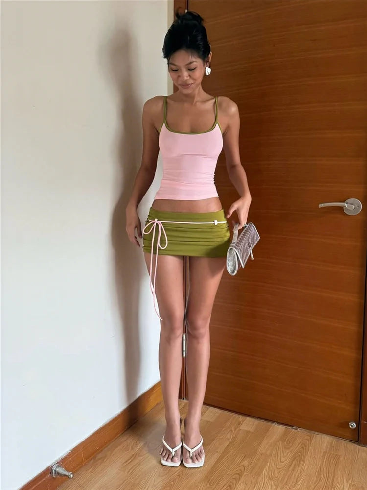 Dalia Fringe Mini Skirt Co-Ord product view 19