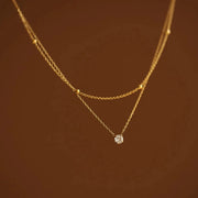 Cassia Layered Crystal Necklace product view 1