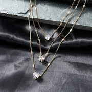Delia Layered Crystal Necklace product view 2