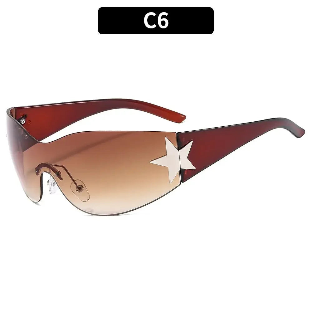 Nyx Rimless Wrap Sunglasses product view 13