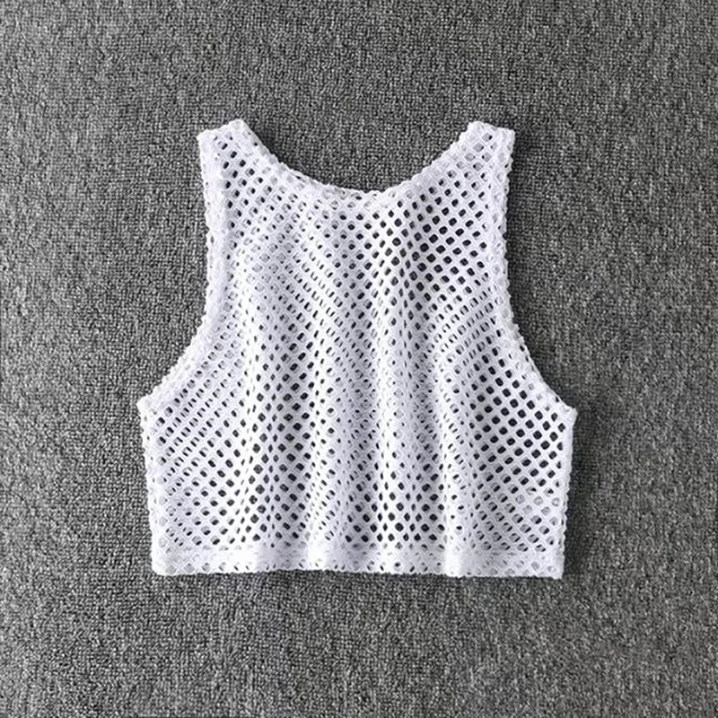 Siena Sheer Lace Crop Top — alternate view 7