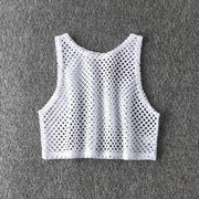 Siena Sheer Lace Crop Top — alternate view 7