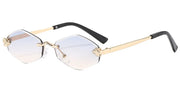 Gia Rimless Diamond Sunglasses — alternate view 6