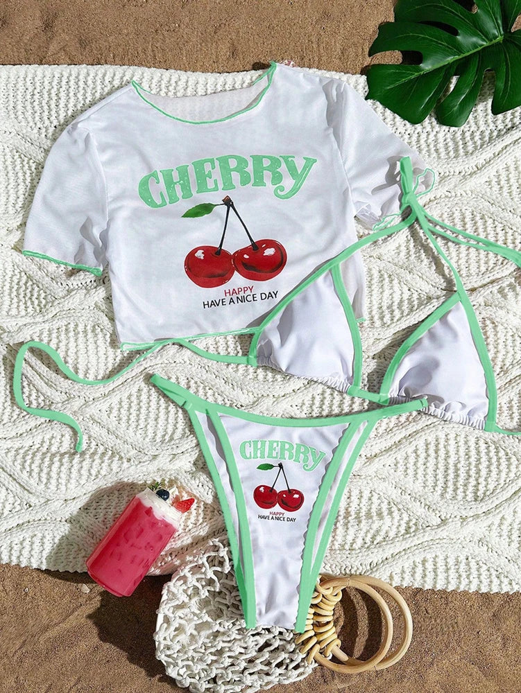 Ceri Cherry Bikini Set product view 9
