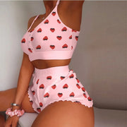 Model wearing the Cassia Printed Cami Lounge Set