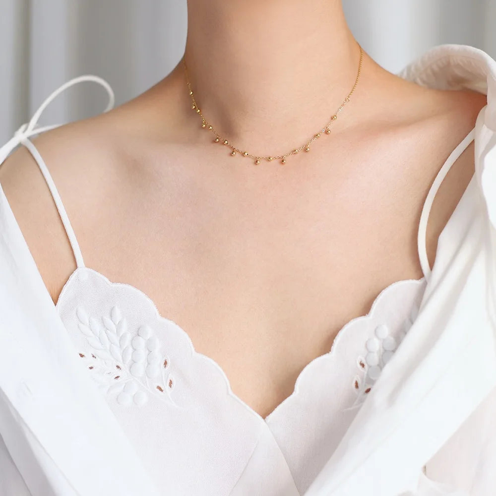 Cassia Layered Crystal Necklace product view 20