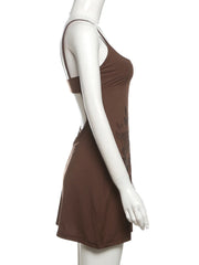 Anya Crystal Flower Mini Dress product view 6