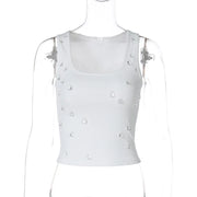 Inez Crystal Ribbed Tank product view 5