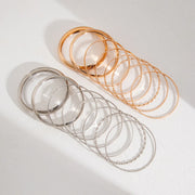 Maren Textured Bangle Set product view 4