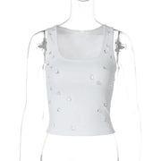 Inez Crystal Ribbed Tank product view 27