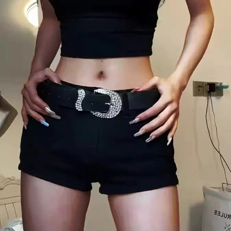 Lennox Low-Rise Denim Shorts — alternate view 2