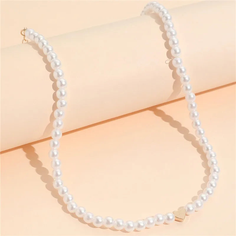 Vivienne Pearl Heart Choker product view 7