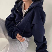 Nola Cropped Zip Hoodie product view 8