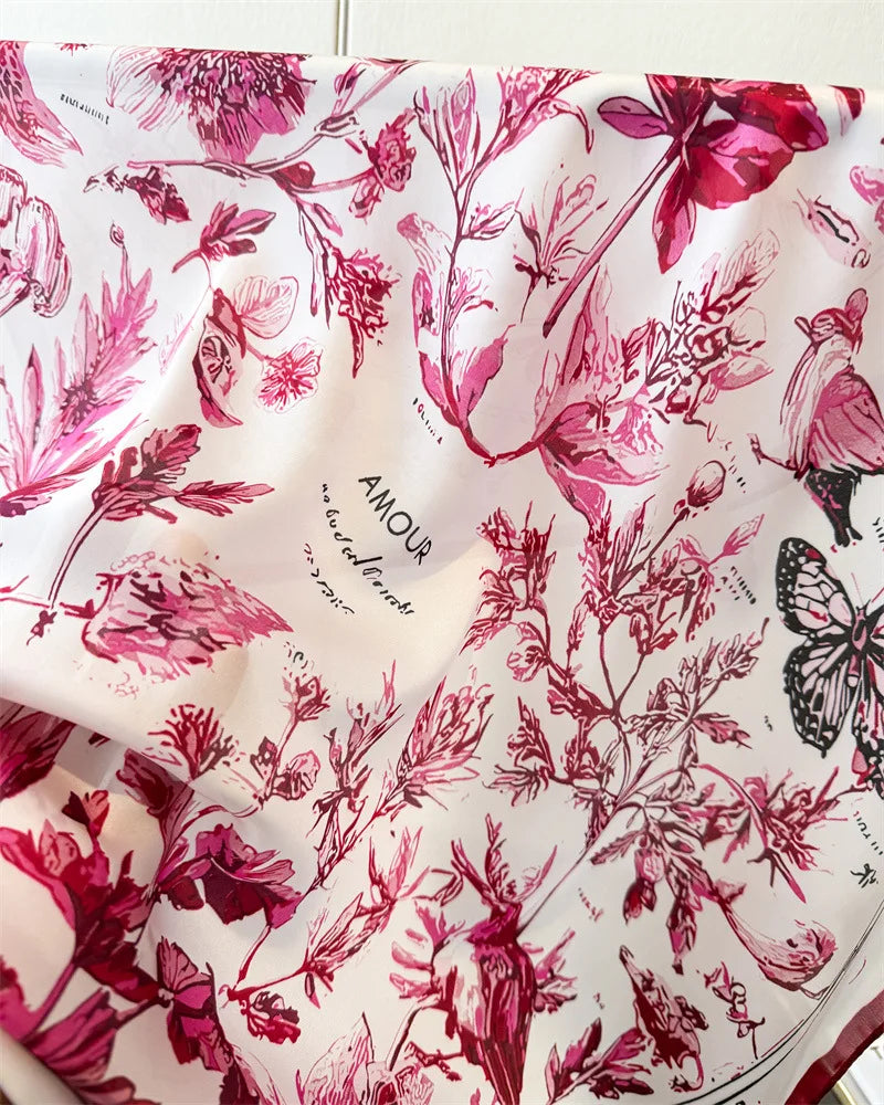 Celia Butterfly Satin Scarf product view 7