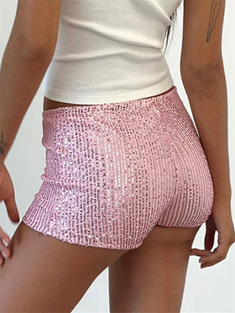 Cleo Sequin Micro Shorts — alternate view 2