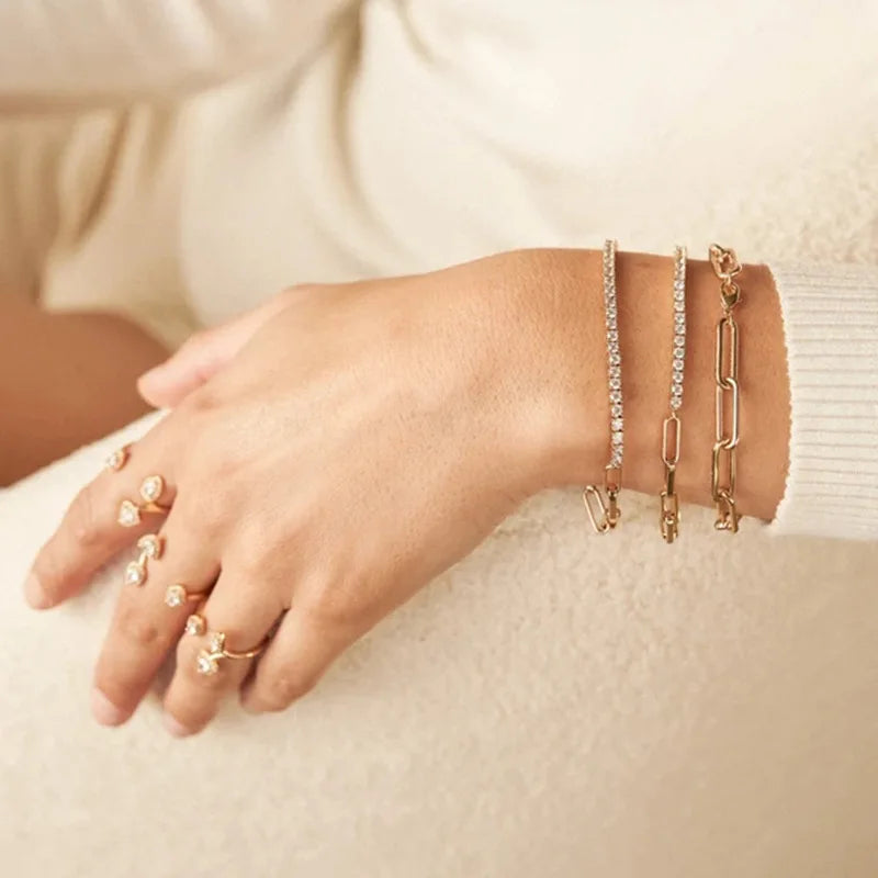 Celeste Crystal Tennis Bracelet product view 5