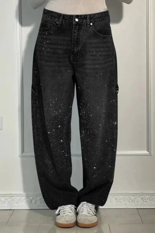Astra Crystal Straight Jeans — alternate view 7
