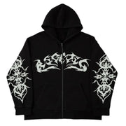 Kiki Printed Zip Hoodie product view 13