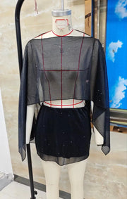 Elara Sequin Cape Co-Ord product view 5