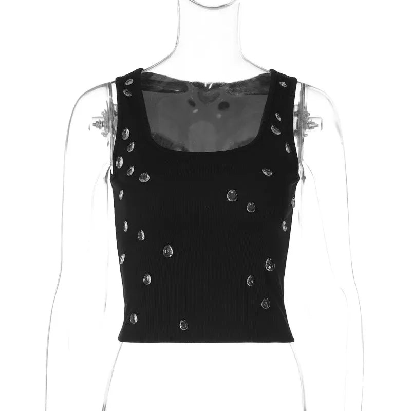 Inez Crystal Ribbed Tank product view 28
