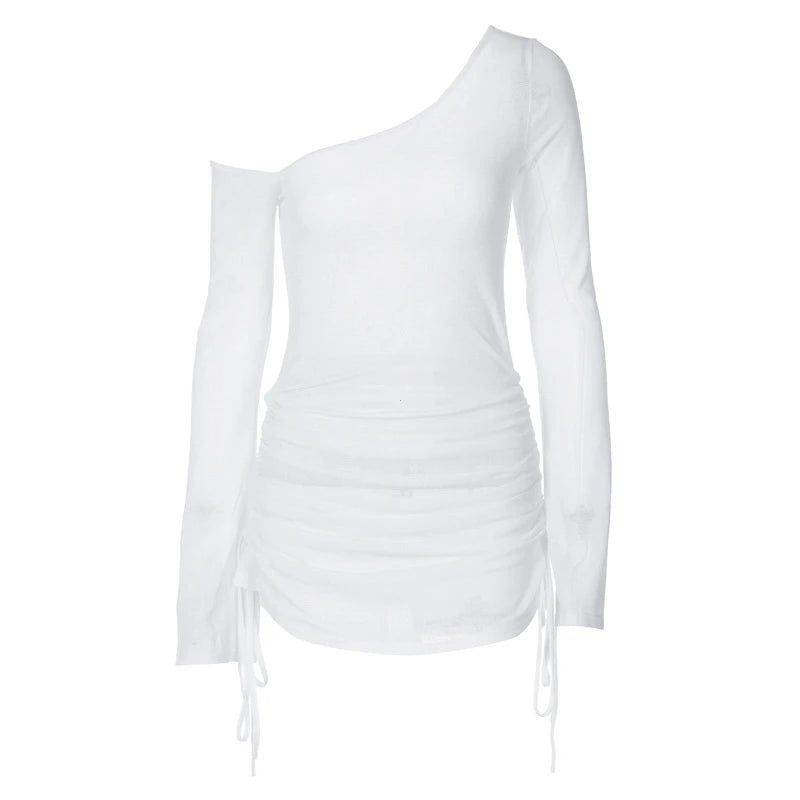 Lyra Sheer Ruched Mini Dress product view 11