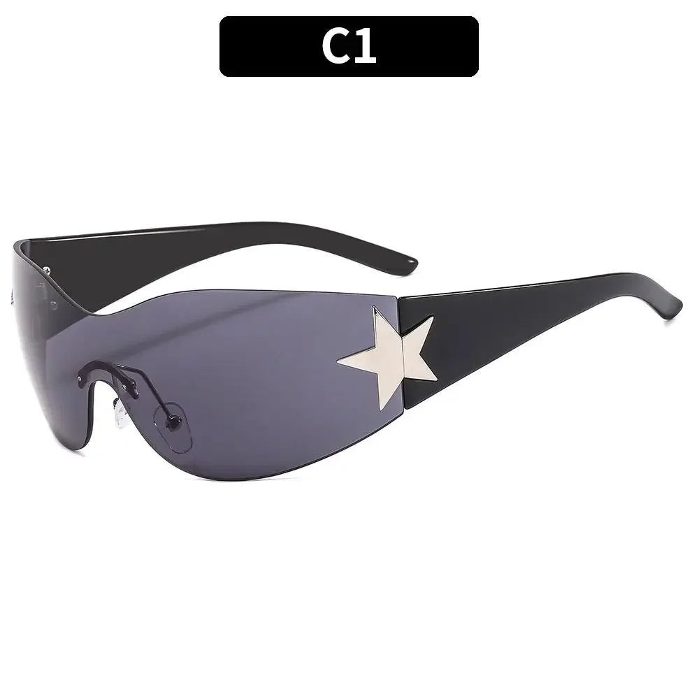 Nyx Rimless Wrap Sunglasses product view 18