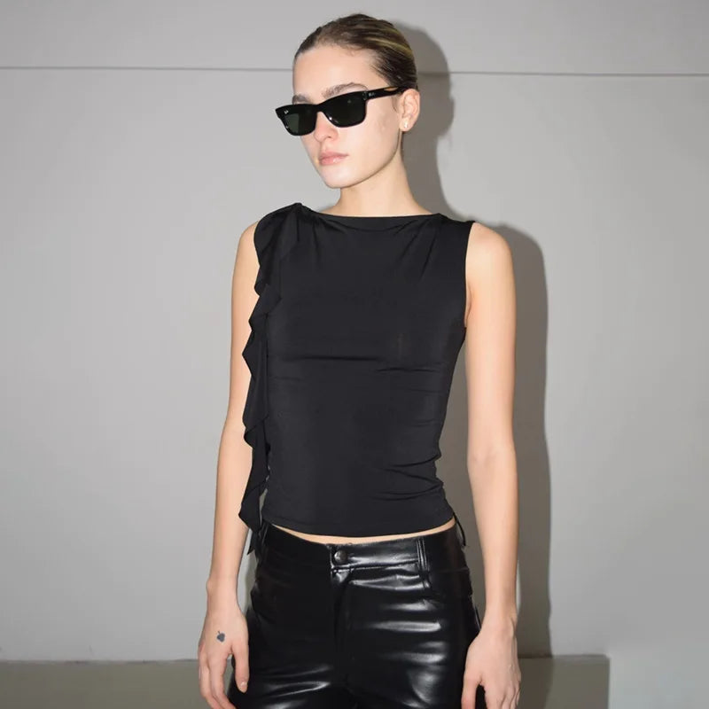 Sienna Fringe Crop Top product view 9